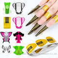 100Pcs Nail Extension Forms Stickers Holder for Soak Off UV Gel Quick French Nail Builder Mold Nail Extension Paper