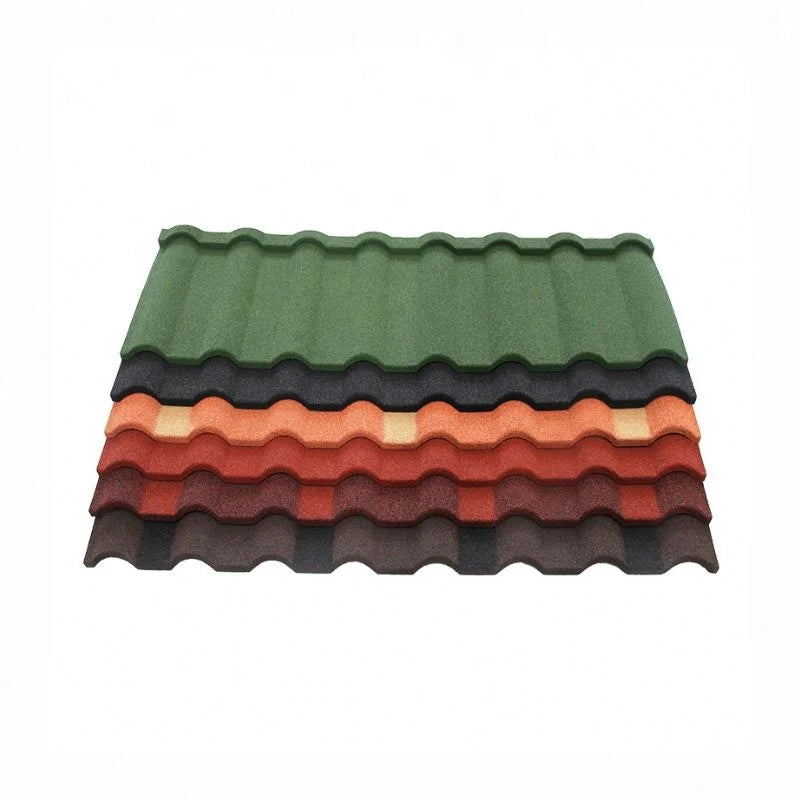0.4-0.6mm Modern Hotel Use Metal Stone Coated Roof Tiles with 42 Colors for Building Construction