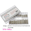 1.5mm 144pcs Set Watch Band Strap Link Pins Remover Spring Pins Repair Tool for Watch Strap Release Spring Bars Pin