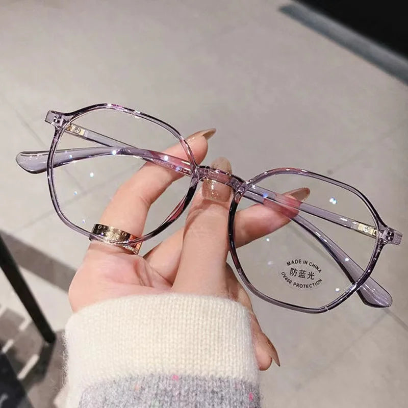 2025 Cheap Pc Anti Blue Light Glasses Polygon Wholesale Fashion Elegant Reading Glasses