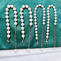 Gold Pearl Necklace Bracelet 18k Plated Guangzhou Jewelry Baroque Pearl Chain Vintage Pearl Bracelet for Women Girls