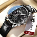 New  Fashion Men Watch Leather Quartz Men's Wristwatch Waterproof Luminous Sports Date Luxury Watches Man