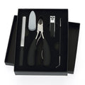 Black Profession 4pcs Remove Dead Skin Cuticle Nails Clipper Manicure Tool Set With Gift Box Packing