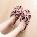 Winter Home Fur slippers for Women Designer Soft Open Toe Slides Female Shoes with Fashion Warm Fur