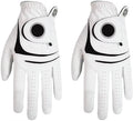 Premium Quality Men's Golf Gloves High-End Genuine Leather with Sheepskin Anti-Slip Feature Stylish Embroidered Logo