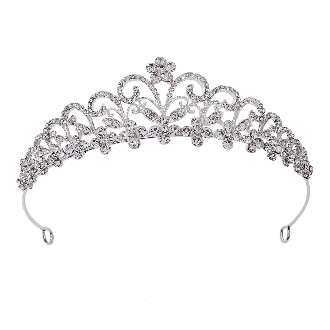 Wholesale Bridal Wedding Rhinestone Crown Luxury Princess Metal Crystal Rhinestone Tiara
