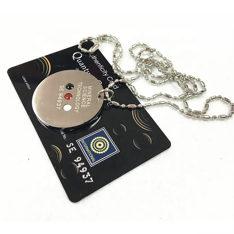 Hot Sale Classic Style Quantum Lava Stone Scalar Energy Pendant Silver Plated Unisex Gift Latest Japanese Technology