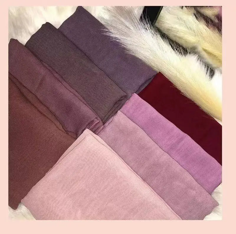 Wholesale Price Summer Hijab Voile Chiffon Scarf Muslim Women Hijabs Shawl Headscarf Square Plain Chiffon Hijab 70*180cm Timett