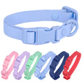 New Macaron-colored PVC Dog Collar Waterproof Dustproof Pet Collar Adjustable Dog Collar Luxury