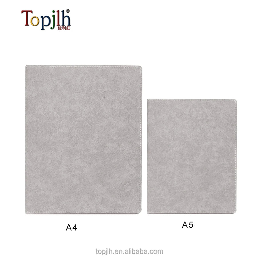 Topjlh A5 Sublimation Notebook PU Leather Hardcover Double Sides Printable Custom Colorful Journal for Office School