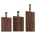 Eco Friendly Wholesale Handcrafted Wooden  Chopping Board Black Walnut Wood Serving Cutting Board with Handle