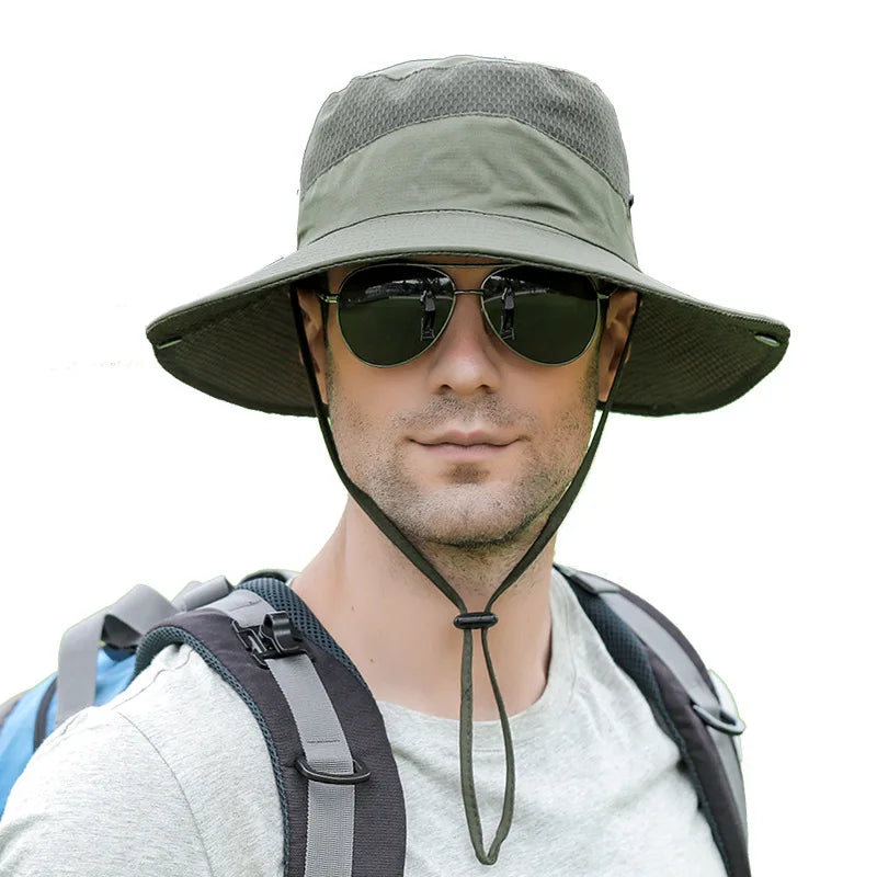 Men's/Women Custom Waterproof UV Protection Boonie Hats Brim Blank Fisherman Adventure Golf Bucket Hat Hiking Hats for Men