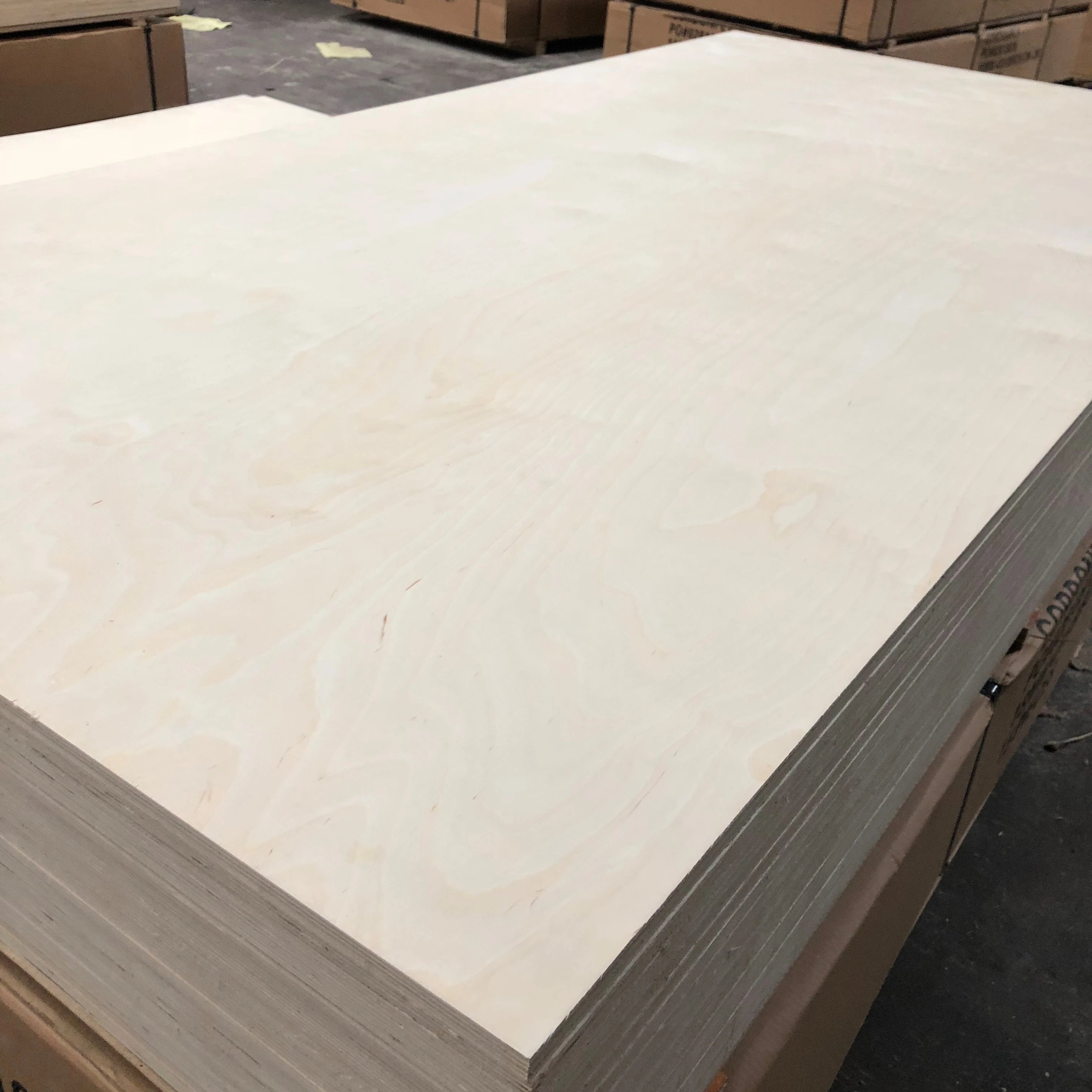 Cheap BB/CC Grade 15mm 16mm 18mm Full UV Painted White Birch Plywood