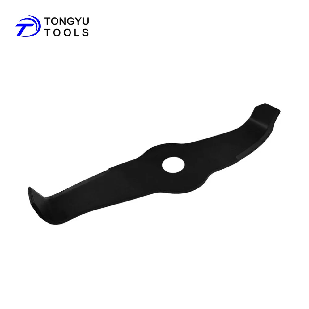 2T 12" Brush Cutter Blade with Curved Body 3mm Thick Steel Blade for Grass Weeds Shrubs Fits 25.4mm Arbor Lawn Trimmers