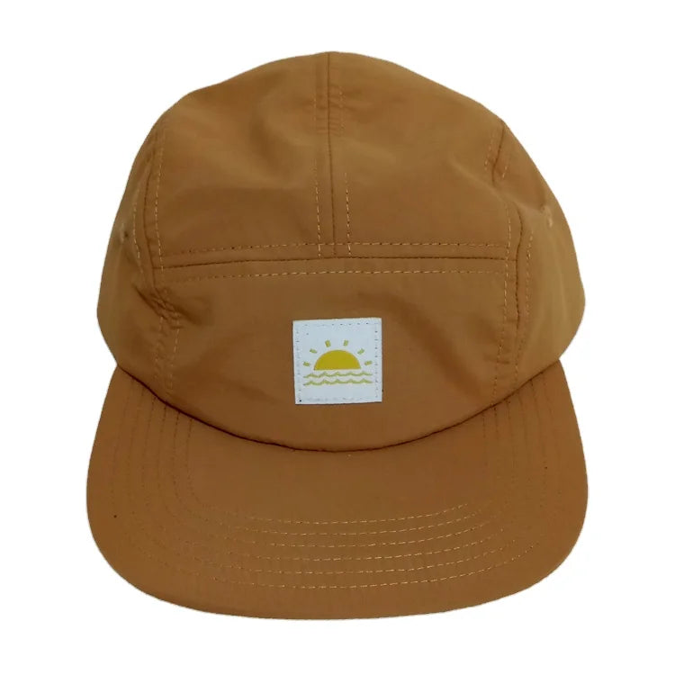 Custom High Quality Unstructured 5 Panel Running HatMen Outdoor Camper Cap