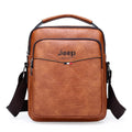 Designer Luxury Brown Vintage Crazy Horse Leather Shoulder Briefcase Cross Body Sling Men's Messenger Bags