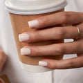 BTArtbox Soft Gel X Nude Press on Nails En Gel Wholesale Short Square Solid Color Reusable Stick on False Fake Nails 32pcs