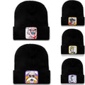 Fitspi Wholesale Anime Cartoon Beanie Men Women Warm Knitted Winter Hat Fashion Solid Unisex Cap Dropshipping