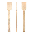 22 Frets Unfinished Maple Neck 25.5 Inch Scale Paddle Headstock Electric Guitar Neck for DIY Electric Guitars Kits