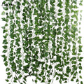 84Ft 12pcs Silk Artificial Ivy Vine Hanging Leaves Plant Greenery Decor Party Home Garden Wedding Wall Decor Flowers and Plants