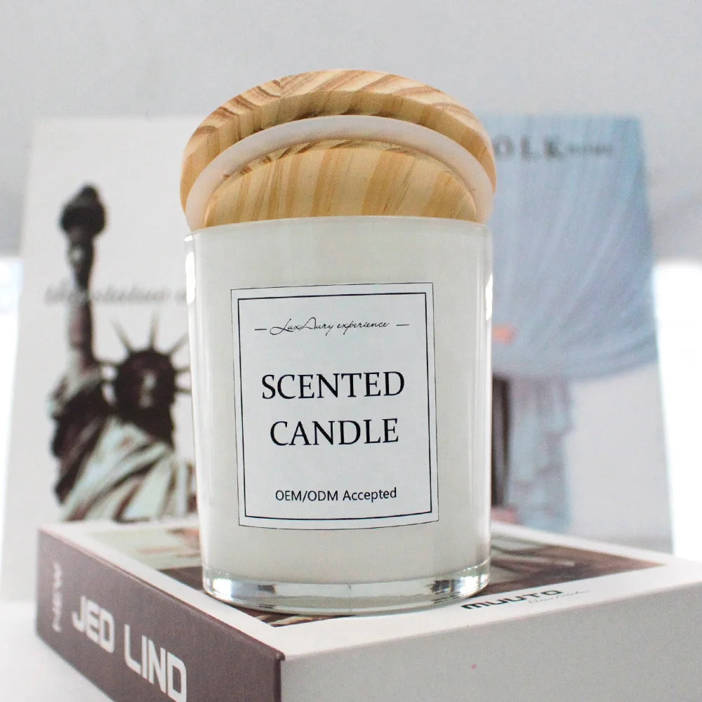 LANGXU in Bulk Scent Candle Trends Cylinder Empty Glossy White Red Green Black Candle Jars for the Holidays