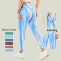 2023 New Fashion Solid Sets Seamless High Waist Workout Push up Yoga Scrunch Butt Leggings Spandex/Nylon Breathable for Women