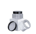 Wholesale 150g square Wide Mouth PET Transparent Face Cream Cosmetics Jars Skin Care Products Food Outer Package