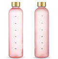 750ml 1000ml Leak Proof Borosilicate Frosted Glass Water Bottle