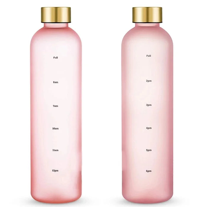 750ml 1000ml Leak Proof Borosilicate Frosted Glass Water Bottle