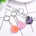 Bulk Price Wholesale Natural Quartz Crystal Unpolished Rough Raw Stone Keychain for Gift