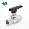 SS316L Stainless Steel Female Ball Valve 3/8in. NPT High Pressure Manual Straight High Temperature Industrial Use for Gas