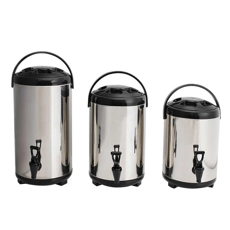 Large Capacity Food Grade Stainless Steel Milk Coffee Tea Bucket Thermal Insulation Barrel