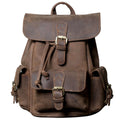 Handmade Original Wear Resistant Fashion Ladies Small Casual Travel Crazy Horse Leather Backpack