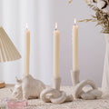 Minimalist Decoration Modern Candlestick Holder Living Room Home Ornament Gift Big Ring Handle Ceramic Candlestick Candle Stand
