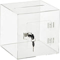 Custom Acrylic Transparent Clear Church Offering Box Business Clear Safe Large Donation Box Suggestion Ballot Box With Lock