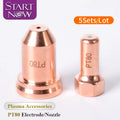 Startnow 5 Sets/Lot PT80 Plasma Nozzle Electrode Cutting Torch Shield PT 80 PTM80 Plasma Consumables Parts Kit