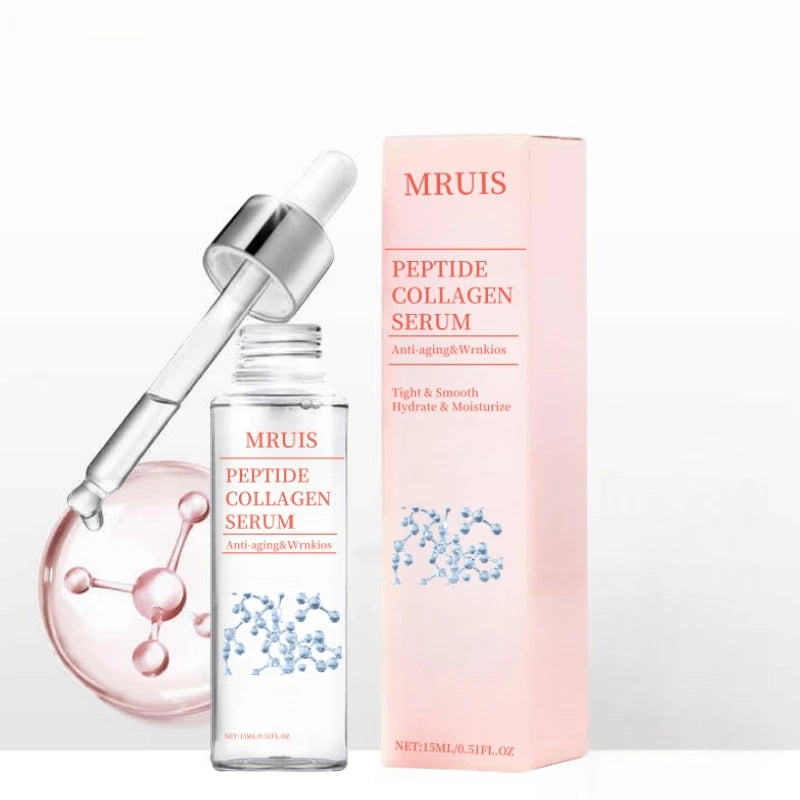 Nourish Improve Facial Support Maintain Skin  Structural Integrity Retain Skin Moisture Anti-aging Peptide Collagen Facial Serum
