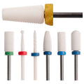 Professional Podiatry Product Cone Acrylic Nail Bit Case Ceramic Nail Drill Bits Set for E File Bits