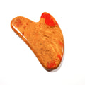 HY Factory made natural heart mookaite jasper massage tools facial gua sha