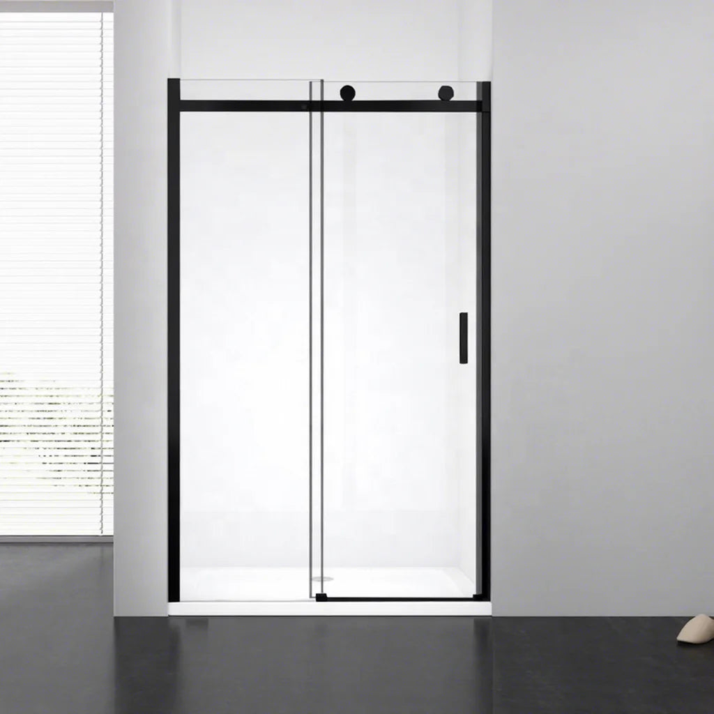 Exceed 2026 New Portable Bathroom Polished Sliding Shower Glass Door