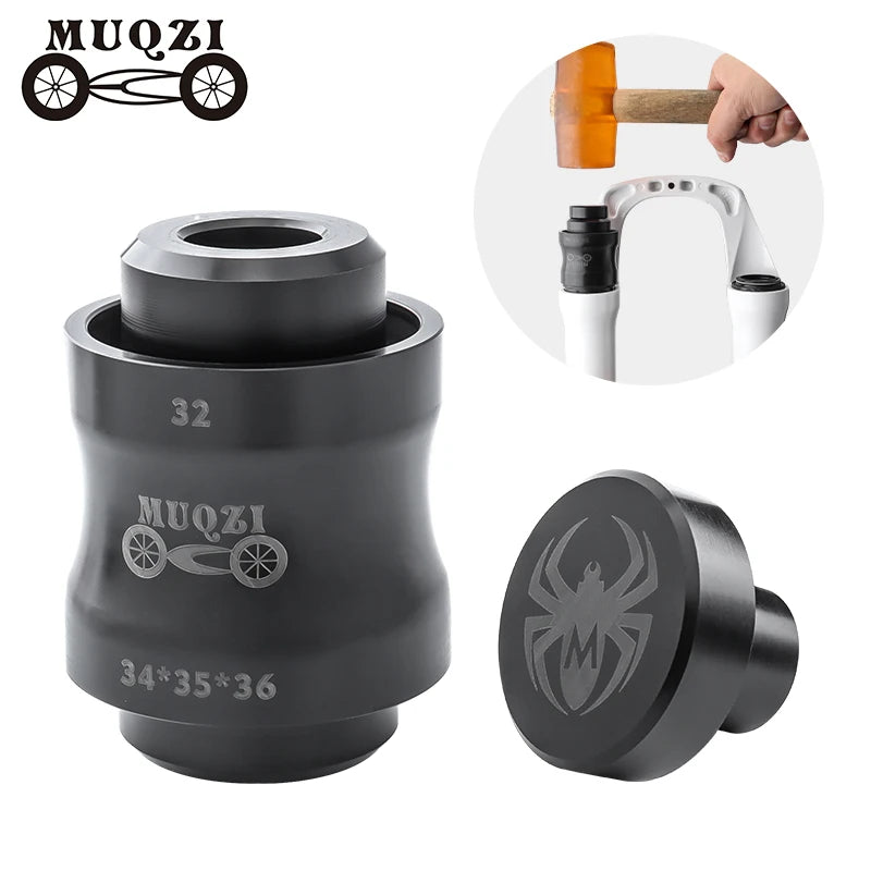 MUQZI Mountain Bike Front Fork Dust Seal Installation Tool 32/34/35/36mm Front Fork Oil Seal Repair Tool