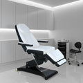 Professional Spa Salon Cosmetic 3 Electric Motors Black Massage Table Facial Chair Beauty Bed with Adjustable Backrest and High