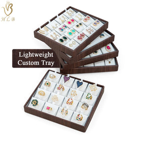 Luxury Custom Jewelry Package Jewellery Organizer Jewelry Tray Display for Ring Necklace Earring