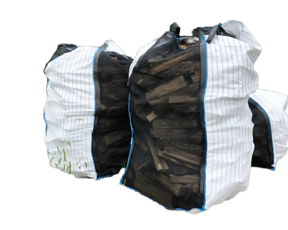 Factory Direct 1000L Woven Jumbo FIBC Bags Breathable Ventilated 1 Ton Loading Firewood Storage Direct Plastic