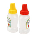 2 Pieces Cute Ketchup Salad Squeeze Sauce Bottle for School Student