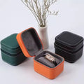 Orange and Black Custom Logo Leather Watch Storage Bag Luxury Portable Case with Customized Image Watch Boxes & Cases