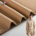 Eco-friendly Polyester Fabric Double Jacquard Sportswear Fabric 94% Polyester 6% Spandex Fabric for Hoodie