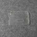 BSCI Transparent pp Credit Card Holder  Hard Plastic Hard Horizontal Id Holder