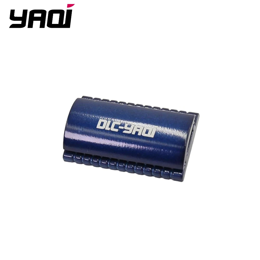 Yaqi Men's Zinc Alloy Twin Blade Face Safety Razor Space Blue Cobbled Head
