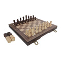 Hot Sale Premium Wooden 2 in 1 Board Game Chess and Checkers Kids Development Intelligence Early Education Gift Set